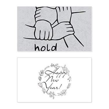 Imagem de Hold Together Gesto Personalizado Ano Novo Festival Cartão Bless Mensagem Presente