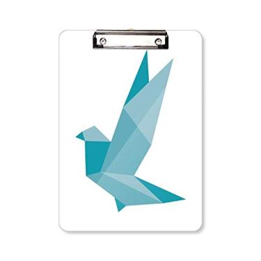 Imagem de Origami Placa de suporte para pasta com estampa de pombo de granada abstrata A4