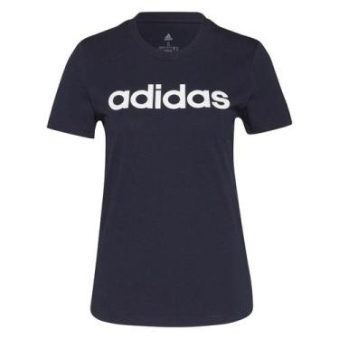 Imagem de Camiseta Logo Linear Azul Marinho - Adidas