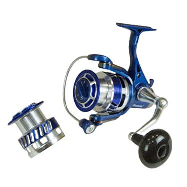 Imagem de MOLINETE DE PESCA SUMAX SPIRIT SP-8000-6 ROLAMENTOS - DRAG:12KG C/CARRETEL EXTRA COR:AZUL;Lado da Manivela:Direito/Es