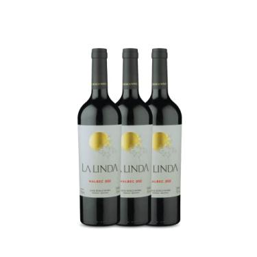 Imagem de Vinho Tinto Argentino - La Linda Malbec - 3 unidades