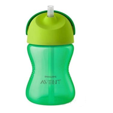 Imagem de Copo Infantil Com Canudo 300ml Verde Philips Avent  Scf798