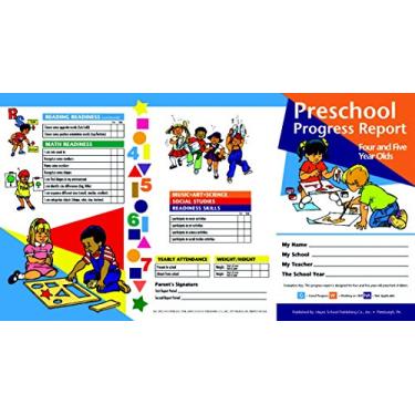 Imagem de Hayes School Publishing PRC2 Boletim de progresso pré-escolar 4 e 5 anos - conjunto de 10
