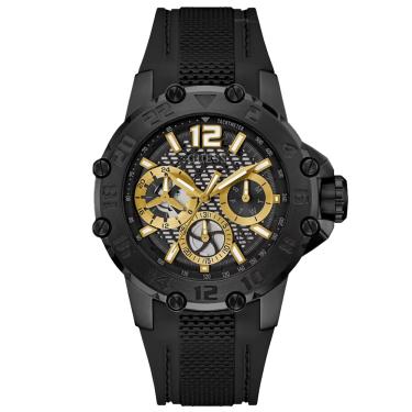 Imagem de Relógio GUESS masculino analógico preto borracha GW0640G2