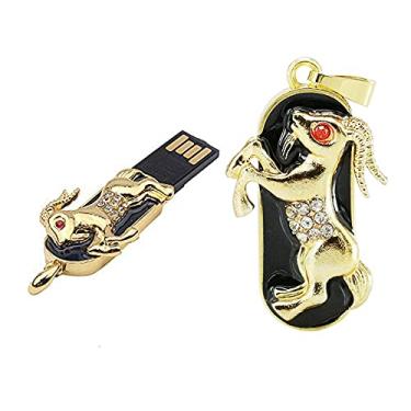 Imagem de 64 GB Metal doze constelações Shape USB Flash Drive USB 2.0 Stick Memory Stick USB data armazenamento pen drive drive drive USB (Capricórnio)