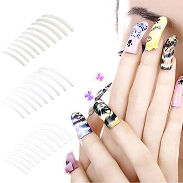 Imagem de 100 Unidades/pacote Extra Longo Meia Capa Stiletto Acabamento Afiado Acrílico Unhas Falsas Dicas De Unhas Falsas Manicure Artificial Salão De Beleza Meia Capa(bege)