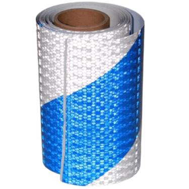 Imagem de 2 "x66 pés, auto sarja impermeável alta visibilidade advertência fita de segurança para motocicleta, bicicleta ao ar livre reflexivo adesivos, ao ar livre reflexivo adesivos.