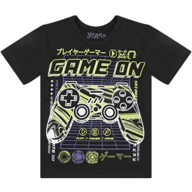 Imagem de Camiseta Controle De Videogame Estampado Cru - Yeapp