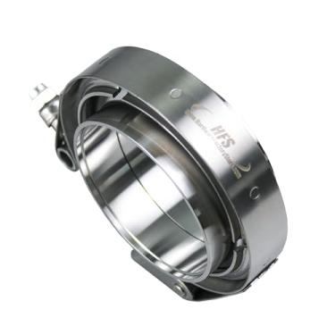 Imagem de HFS (R) aço inoxidável 304 liberação rápida V-Band Turbo Downpipe grampo de exaustão 4 polegadas