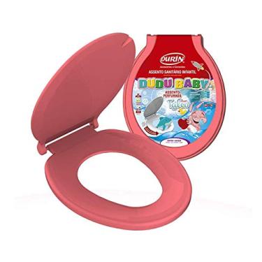 Imagem de Assento Sanitário Infantil Especial Dudubaby Talco Rosa Com Dimensão De 384 x 311 x 32,5 mm Durín