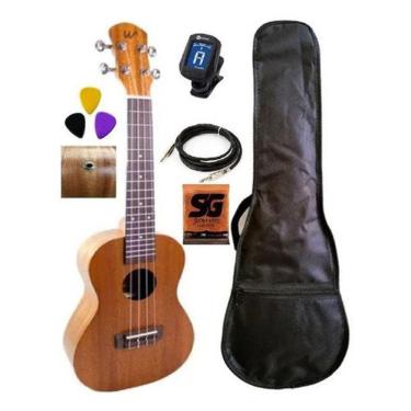 Imagem de Ukulele Winner 23 Elétrico, Capa. Cabo, Afinador E Palheta