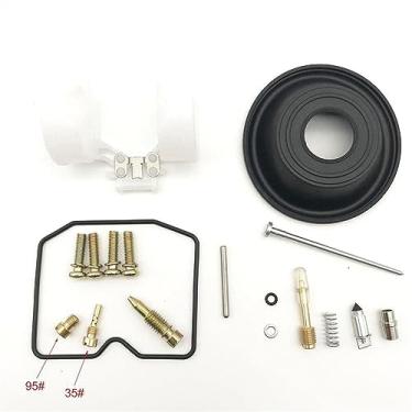 Imagem de Kit de reparo de carburador para eliminador KPS EL250 ZL250LX 1988-1997 Configurar diafragma de vácuo e flutuador EL ZL 250LX 250 LX (Cor: 1 conjunto)
