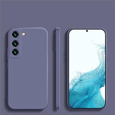 Imagem de Capa quadrada de silicone líquido para samsung galaxy, s23 s 23 s22 ultra plus s23plus s23ultra capa macia, cinza, para s22 ultra