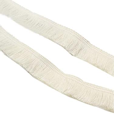 Imagem de Franja de poliéster de 25 metros, acabamento de franja de borla de 2,5 cm de largura, fita decorativa de renda boho acabamento de borda de tecido para meninas roupas cortina vestido saia bolsa costura