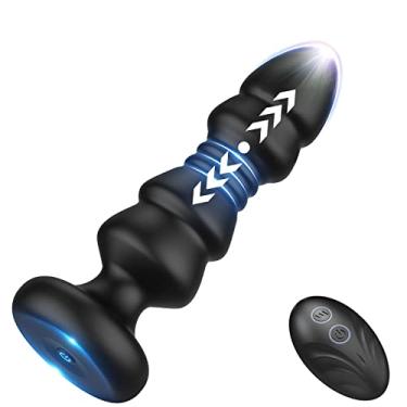 Imagem de Thrusting Anal Vibrator - Anal Sex Toy Remote Control Vibrating Butt Plug G Spot Vibrator, Anal Plug Vibrator with 5 Vibrating & Thrusting Modes Prostate Massager, Anal Sex Toys for Male and Female