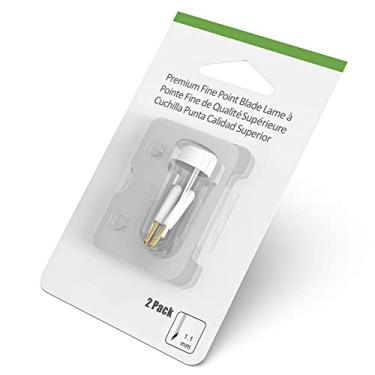 Imagem de 2 lâminas de ponta fina premium para Cricut Explore Air 2/Explore 3, lâminas de corte de substituição para Cicut Maker/Maker 3, corte a maioria dos materiais leves a médios, versão original