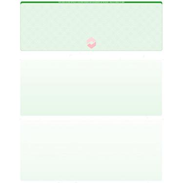 Imagem de Estoque cheque em branco (corrente) - 500 folhas - Verificação na parte superior (verde)