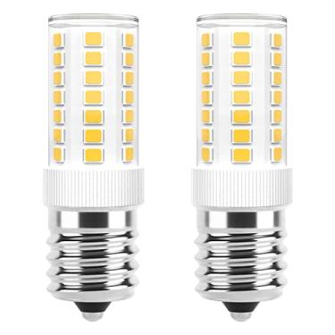 Imagem de Lâmpadas LED E17 reguláveis de 5 W sobre fogão, equivalente a incandescente de 40 W, branco natural 4000 K, adequado para micro-ondas Whirlpool Maytag GE Kenmore LG, substitui 8206232A 1890433