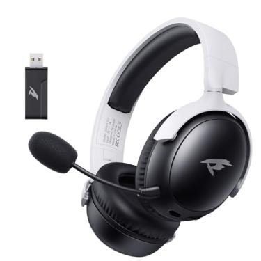 Imagem de Fone De Ouvido Headset Gamer Picun G3 Wireless 2.4ghz Drive Dinâmico de 53mm Modo Com Fio e Sem Fio Para PS4 - PS5 - PC - Universalmente Compativel - Cor Branco/Preto