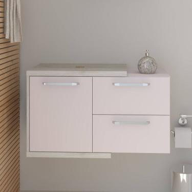 Imagem de Armário Gabinete Nexus 83P moderno e contemporâneo Snow /Branco Chess