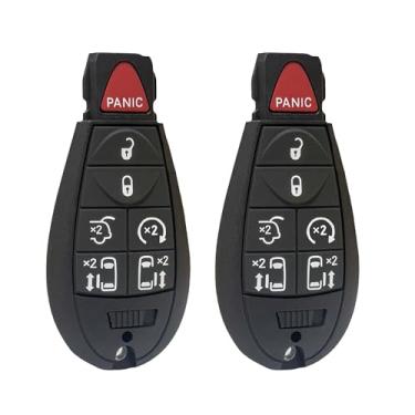 Imagem de Fobik chaveiro remoto compatível com Chrysler Town and Country Dodge Grand Caravan 2008 2009 2010 2011 2012 2013 2014 2015 2016 Volkswagen Routan 2009-2012 Controle remoto de entrada sem chave (FCCID: