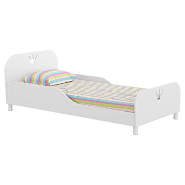 Imagem de Cama Solteiro para colchão 88 x 188 cm 100% Mdf Multimóveis Fg2320 Branca