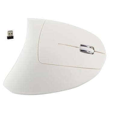 Imagem de Mouse vertical, mouse ergonômico, mouse óptico, adequado para fornecer alta sensibilidade e controle preciso (White)