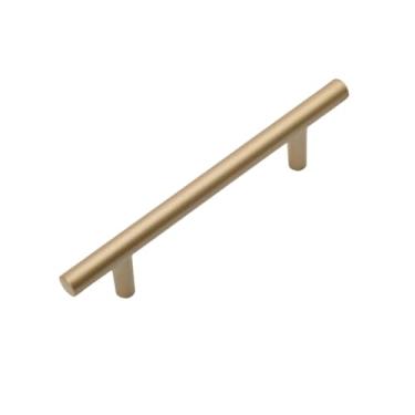 Imagem de Puxador de móveis de liga de alumínio dourado maçaneta da porta do armário de cozinha único furo botão da gaveta do guarda-roupa redondo, 7