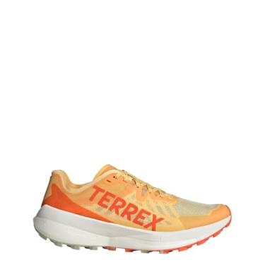 Imagem de adidas Tênis de corrida Terrex Agravic Speed Trail, Semi cintilante/branco cristal/Impact Oran, 43