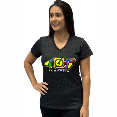 Imagem de CAMISETA BABY LOOK FEMININA VALENTINO ROSSI 46 MOTOGP-Masculino