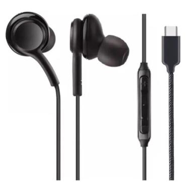 Imagem de Fone de Ouvido com Fio Entrada Tipo C Som Balanceado USB-C Cabo de Tecido Antitramado,Qualidade Premium