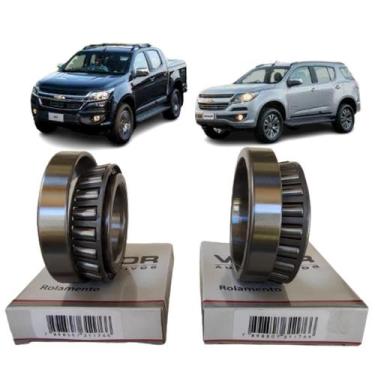 Imagem de Kit 2 Rolamento Lateral Coroa Satelite Dif. Diant. S10 12-23 - Girar R