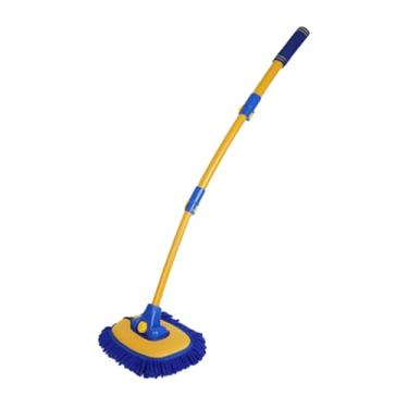 Imagem de Escova de limpeza de carro | Kit de esfregão para lavagem de carro com cabo longo, haste extensível de 50 a 102 cm com 3 seções Produtos de limpeza