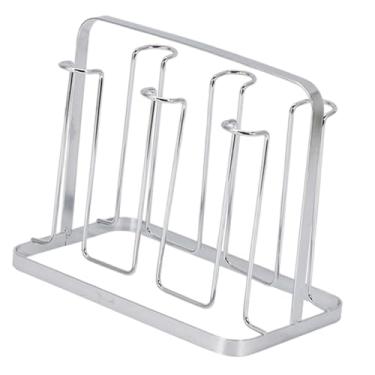 Imagem de DimyFew Organizador de Canecas de Metal, Escorredor de Copos, 6 Suportes para Copos, Suporte para Canecas de Café de, Escorredor de Garrafas para Xíca, argento, Tamanho real