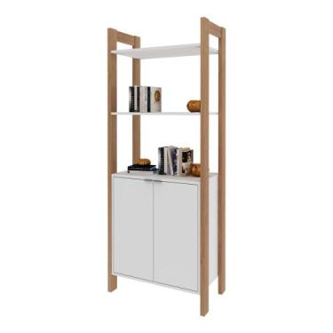 Imagem de Estante Escritório Multiuso com 2 Portas Mutimóveis CR25004 Amêncoa/Br