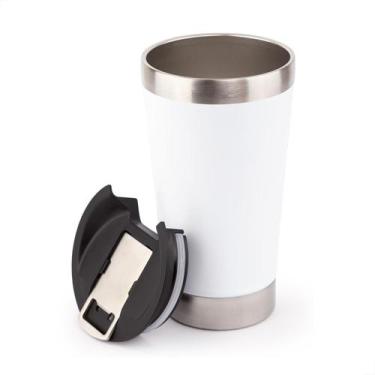 Imagem de Copo Térmico Tampa E Abridor Parede Dupla Inox a Vácuo 510ml - MORI, B