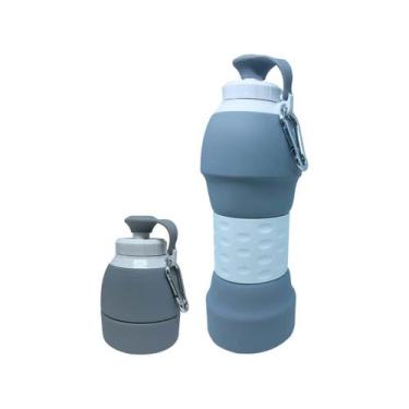 Imagem de Garrafa de Silicone Retrátil 580ml - Portátil Chaveiro - Can.u.do, Cin