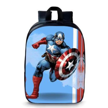 Imagem de Mochila Escolar Pequena Bolsa Pré Escolar Infantil Super Heróis Novida