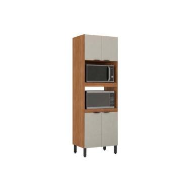 Imagem de Paneleiro de Cozinha Modulado Firenze Torre Quente Duplo Forno 4 Porta