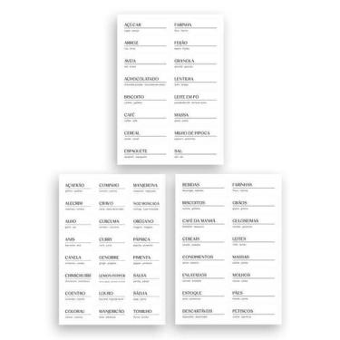 Imagem de Etiquetas Adesivas Para Temperos - Ea100 - Branco - OU