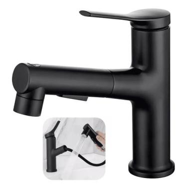 Imagem de Torneira Lavatório Banheiro Extensível Luxo Monocomando Com Ducha Arti