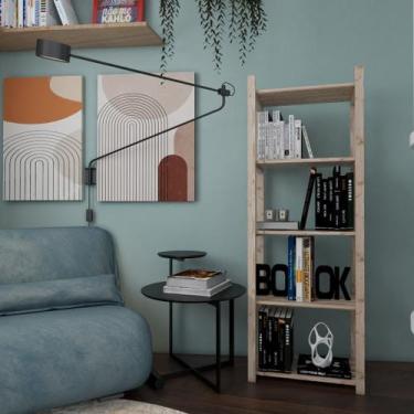 Imagem de Estante Organizar Moderno Armário 100% Pinus Simples - Technox