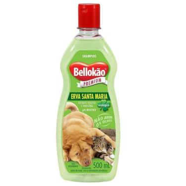 Imagem de Shampoo Bellokão Erva Santa Maria para Cães e Gatos - 500ml