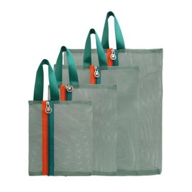 Imagem de Conjunto de nécessaire viagem organizador 4 peças - qualis, Verde, P