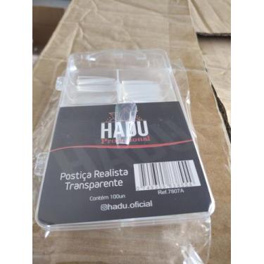 Imagem de Unha Postiça Realista Transparente - Hadu Profissional 