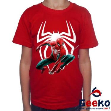 Imagem de Camiseta Infantil Homem-Aranha 100% Algodão Spiderman Homem Aranha Gee