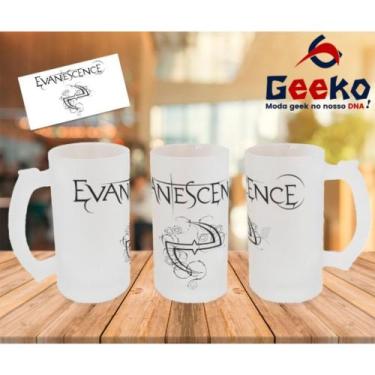 Imagem de Caneca de Chopp Evanescence Rock Geeko, Jateada, 500ml