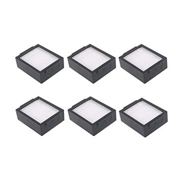 Imagem de Fuyoda Pacote com 6 filtros HEPA compatíveis com iRobot Roomba E&I Series E5(5150) E6(6198) i3(3150) i3+(3550) i4(4150) i4+ i6 i6+(6550) i7(7150) i7+(750) i8 Robô 8+ Plus Aspiradores de Pó