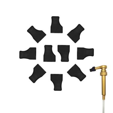 Imagem de Handit - Tampas de ponta de bomba de xarope de café apenas | Borracha de silicone | Mantém xaropes, condimentos, garrafas limpas, preservadas | Serve para bombas Torani, DaVinci, Skinny, Monin | Pacote com 10