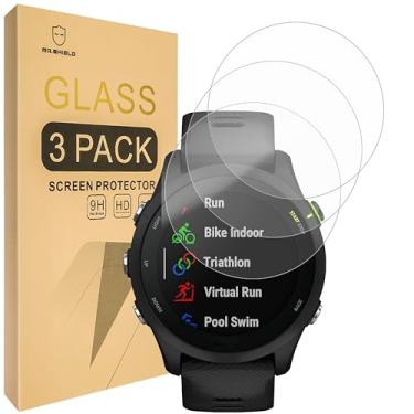Imagem de Mr.Shield Protetor de tela compatível com Garmin Forerunner 255/255 Music [APENAS 46 mm] [vidro temperado] [pacote com 3] [vidro japonês com dureza 9H]